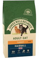 JAMES WELLBELOVED Adult Cat Hairball Turkey & Rice