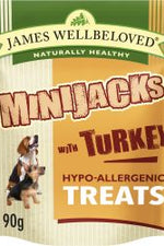 JAMES WELLBELOVED Dog Treats Minijacks Turkey & Rice