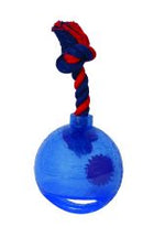 Zeus Spark Tug Ball with Flashing LED - Blue Small
