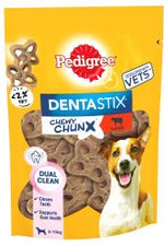 PEDIGREE Dentastix Chewy Chunx Mini Dog Treat Beef Flavour