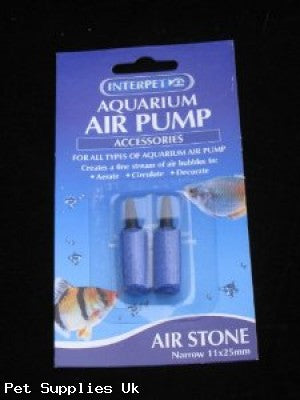 Interpet Aquarium Air stones 11 x 25mm  2pk