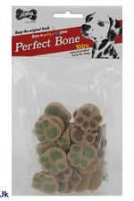 FLAVOURED PAW PRINT SHAPED  TREATS IN PTD OPP SEALED BAG