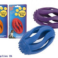 RUBBER OVAL FOOD TREAT TOY  EACH PC ON TIE ON CARD