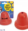 RUBBER BELL FOOD TREAT TOY  EACH PC WITH HEADER CARD